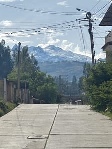 Mountain scenery on the same road as the Peru dog rescue