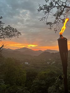 Watching a Sunset in Minca Santa Marta is in the distance